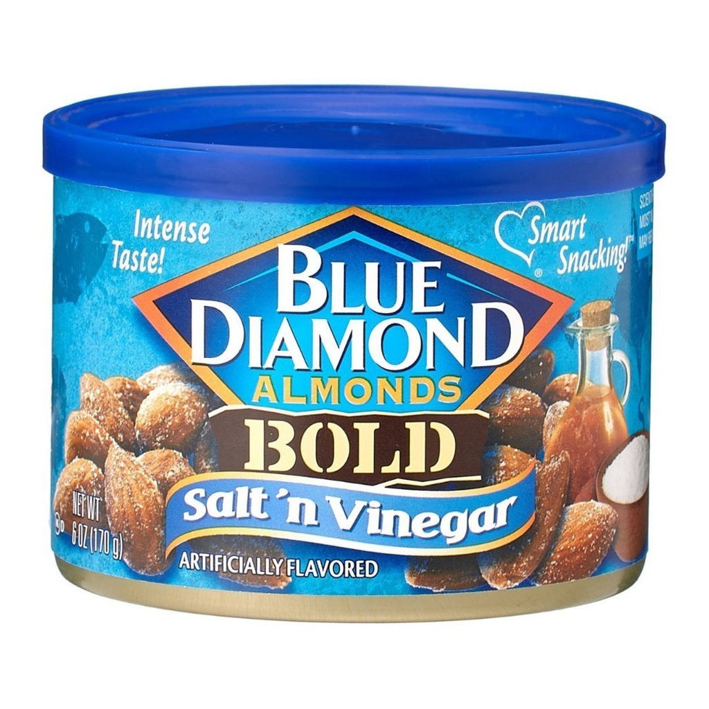 Blue Diamond Almendras Bold Con Sal Y Vinagre  / 170Gr.