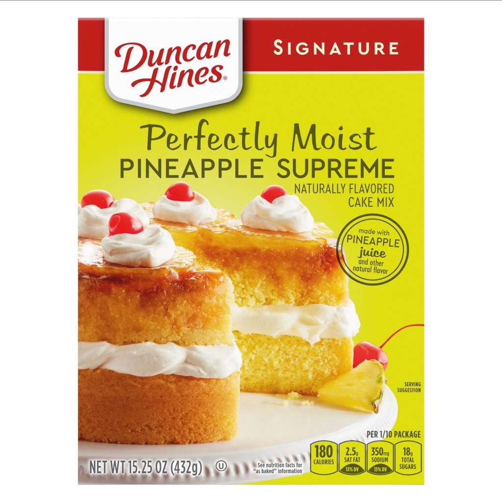 Mezcla De Torta De Piña / Duncan Hines / 432g