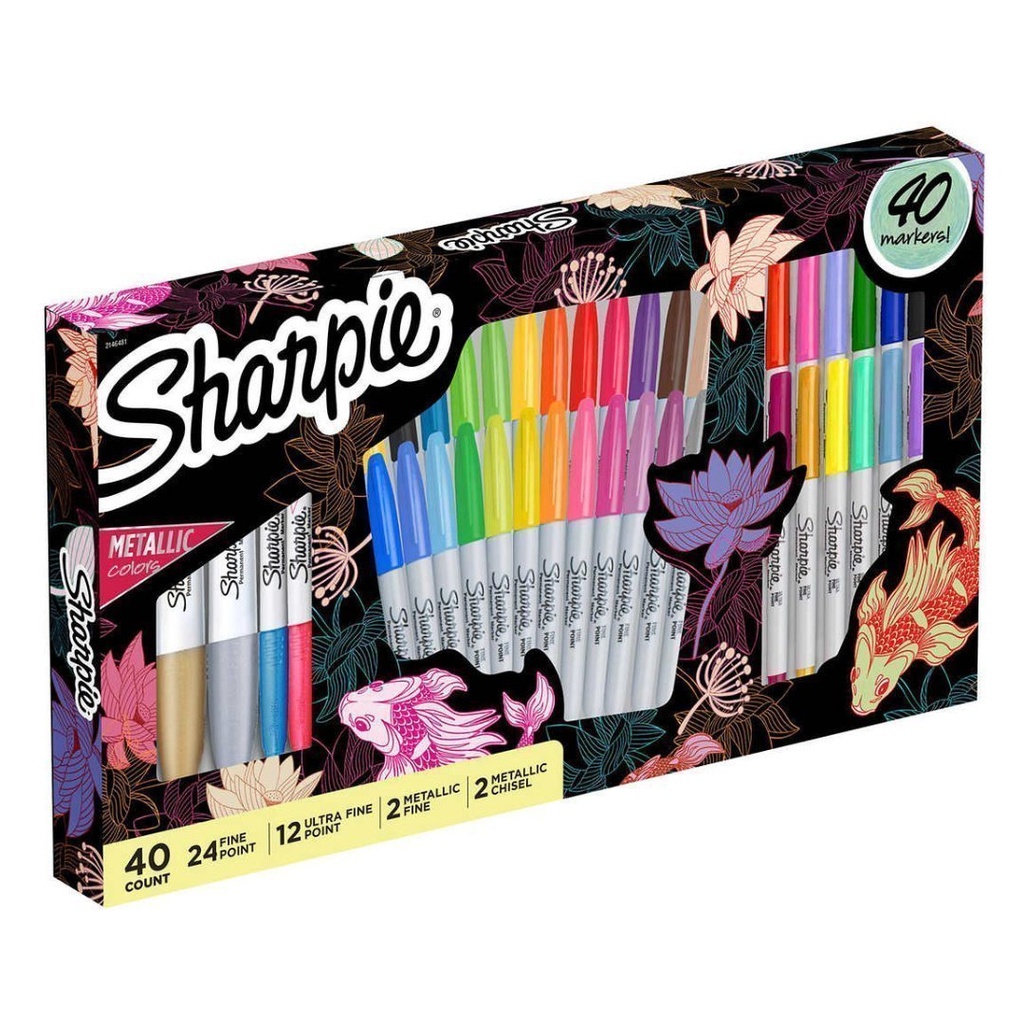 Marcadores Permanentes Sharpie, Paquete Variado / 40 Und