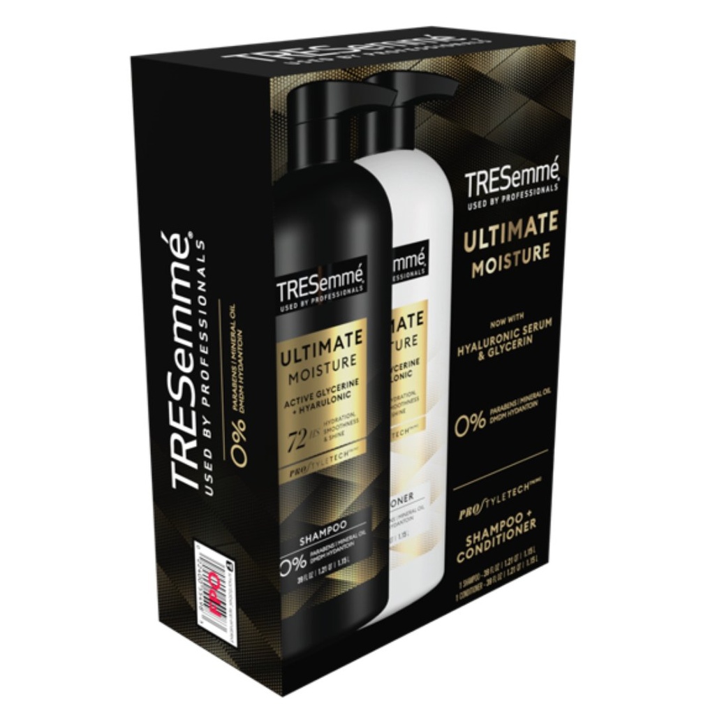 Combo Champú Y Acondicionador Tresemmé Ultimate Moisture - Con Acido Hialuronico Y Glicerina / 1.15 L