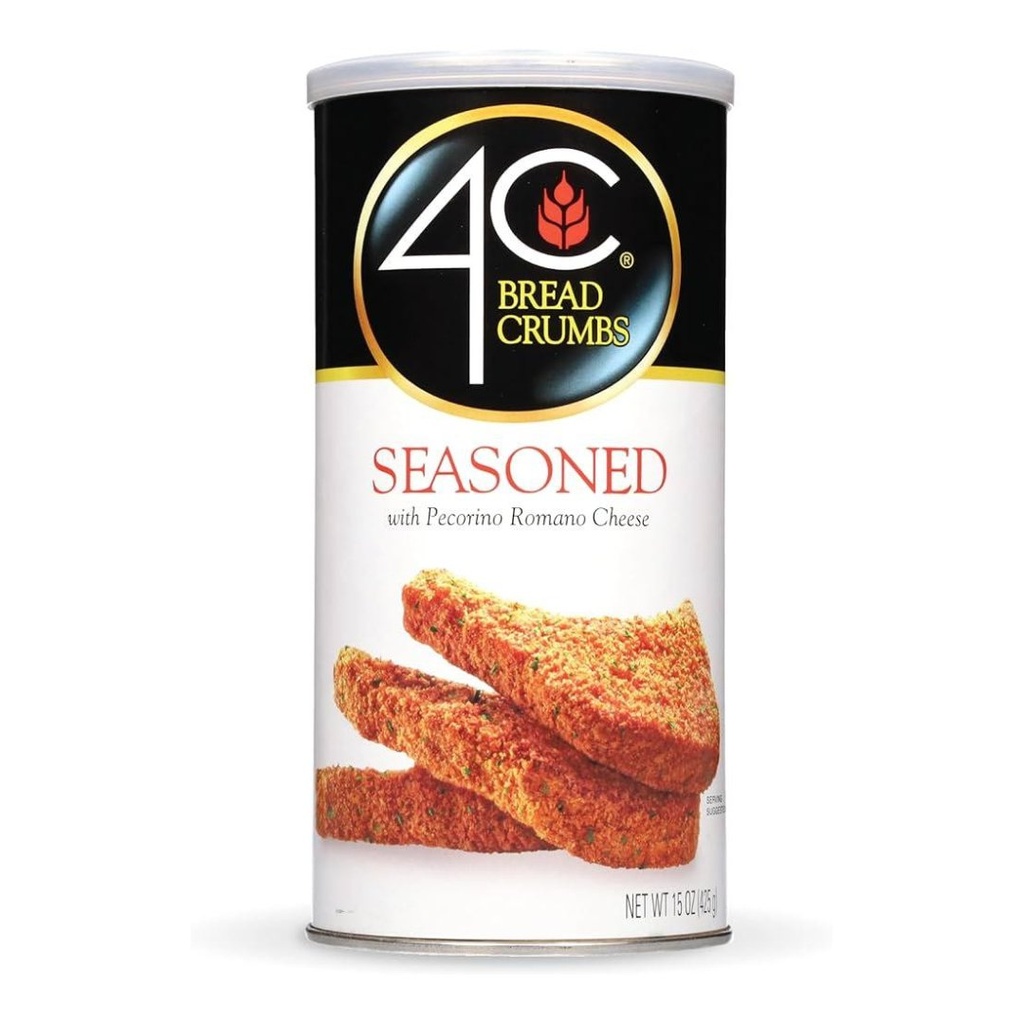 Pan Rallado Sazonado Con Queso Pecorino Romano / 4C / 425G