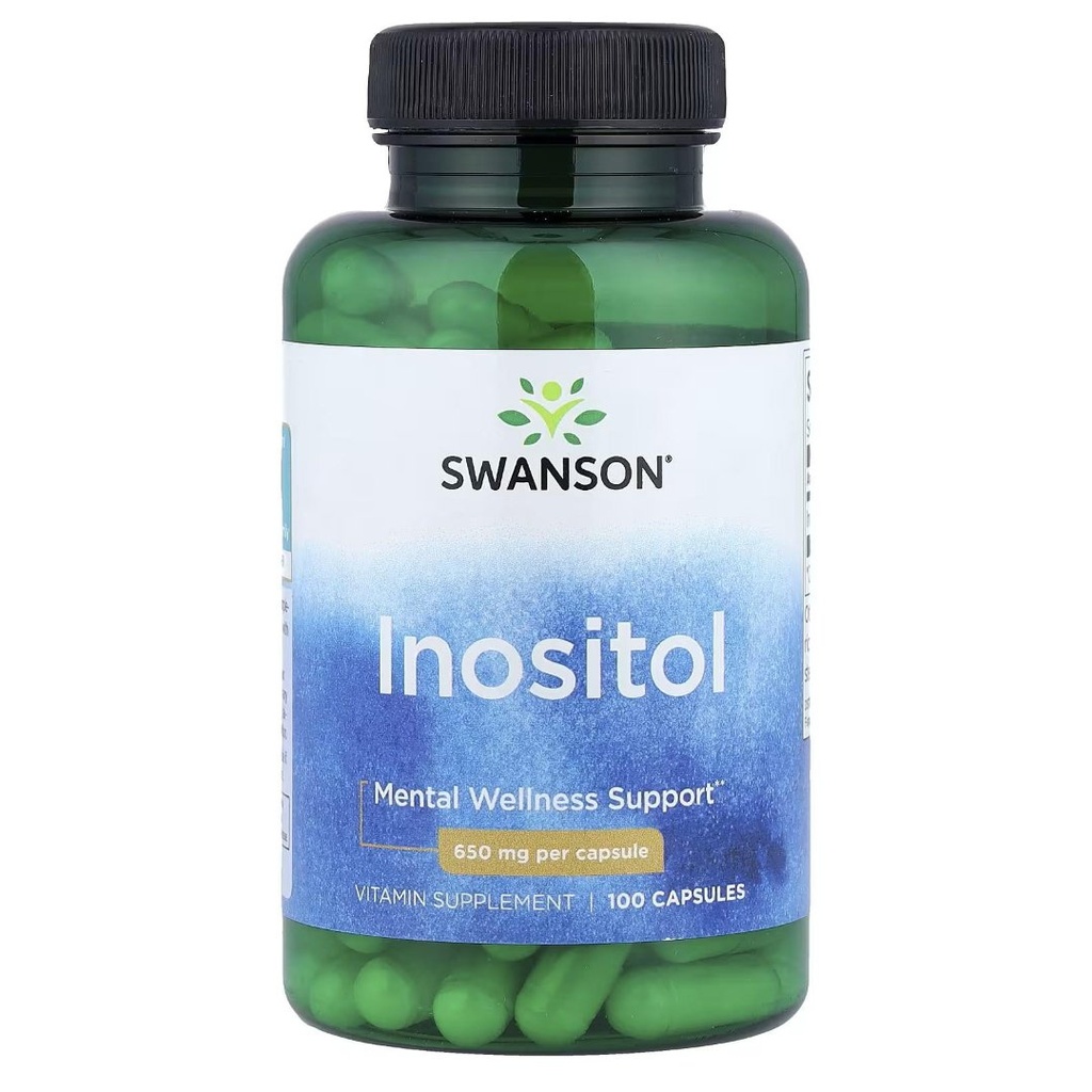 Swanson Inositol / 650Mg / 100 Cápsulas
