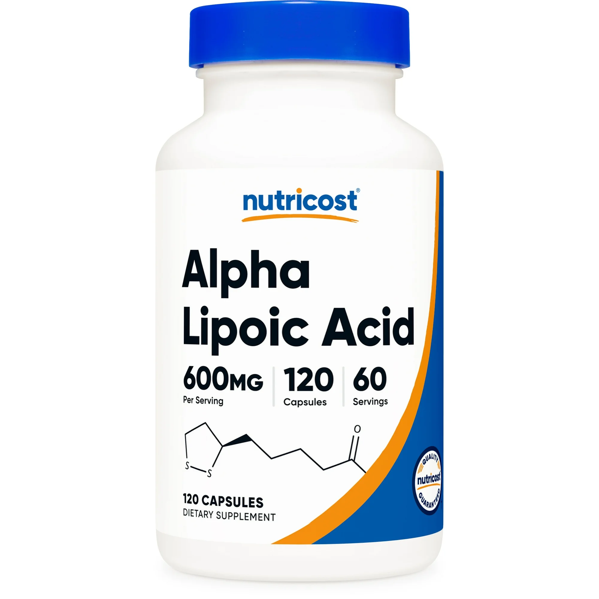 Nutricost Ácido Alfa Lipoico de 600 mg por porción, 120 cápsulas, 60 porciones