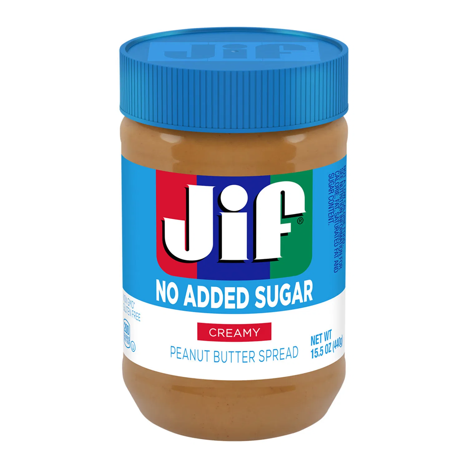 Jif Mantequilla de maní sin azúcar añadida de 15.5 onzas