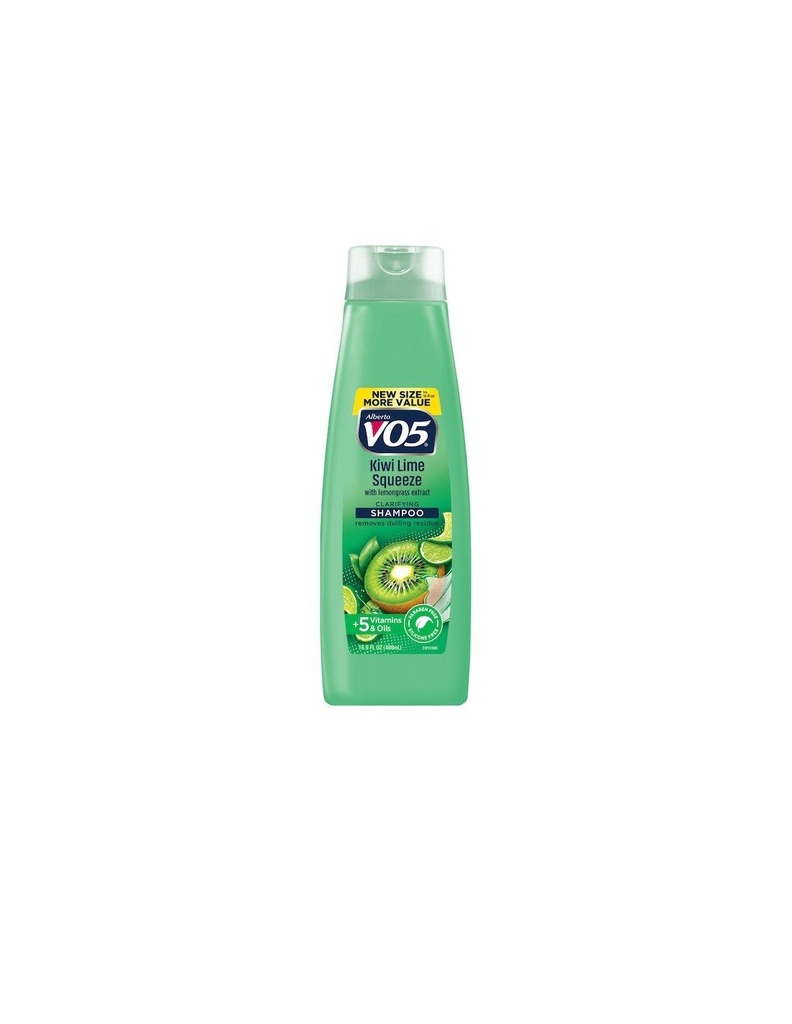 VO5 Champú Clarificante Kiwi Lime Squeeze , Enriquecido con Vitaminas y Aceites Esenciales