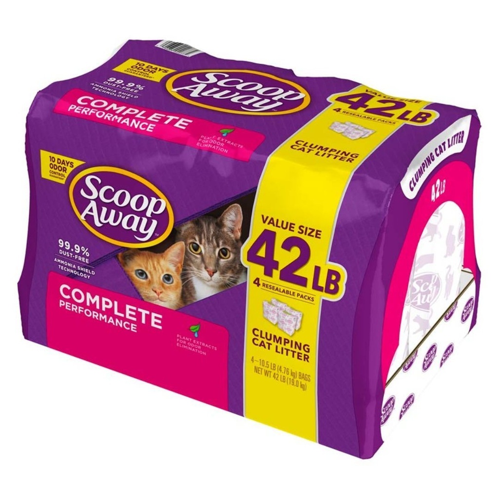 Arena Anti Olores Para Gatos, Aroma Fresco y Limpio / Scoop Away / 19 Kg