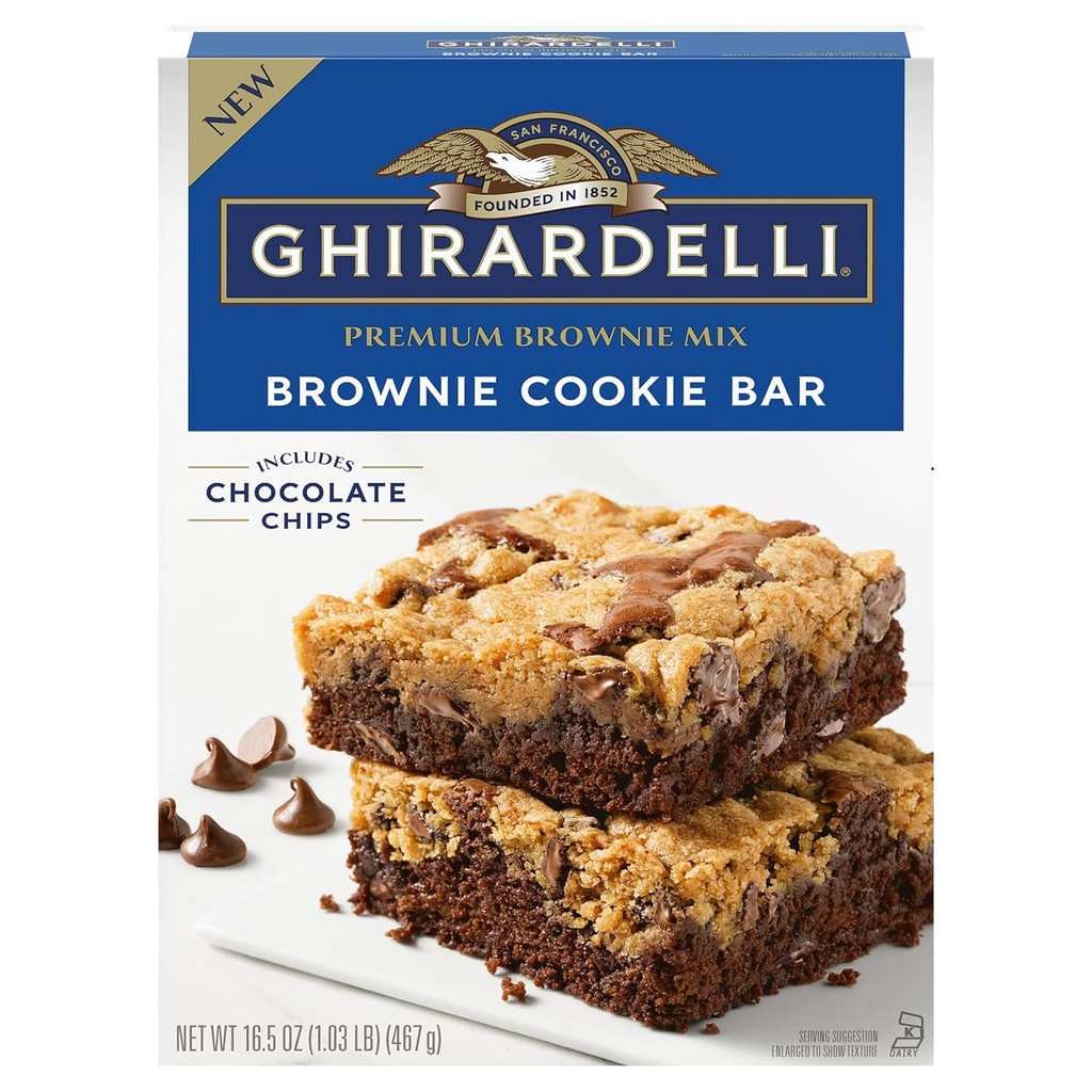 Ghirardelli Mezcla Para Barra De Galleta Tipo Brownie / 467gr