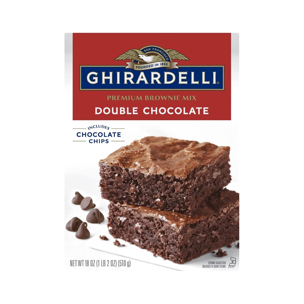 Ghirardelli Mezcla Para Brownies de Chocolate Doble / 510gr