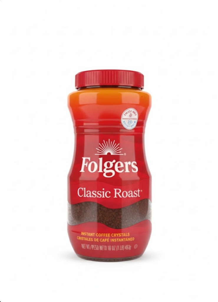 Folgers Classic Roas Café Instantáneo / 453gr