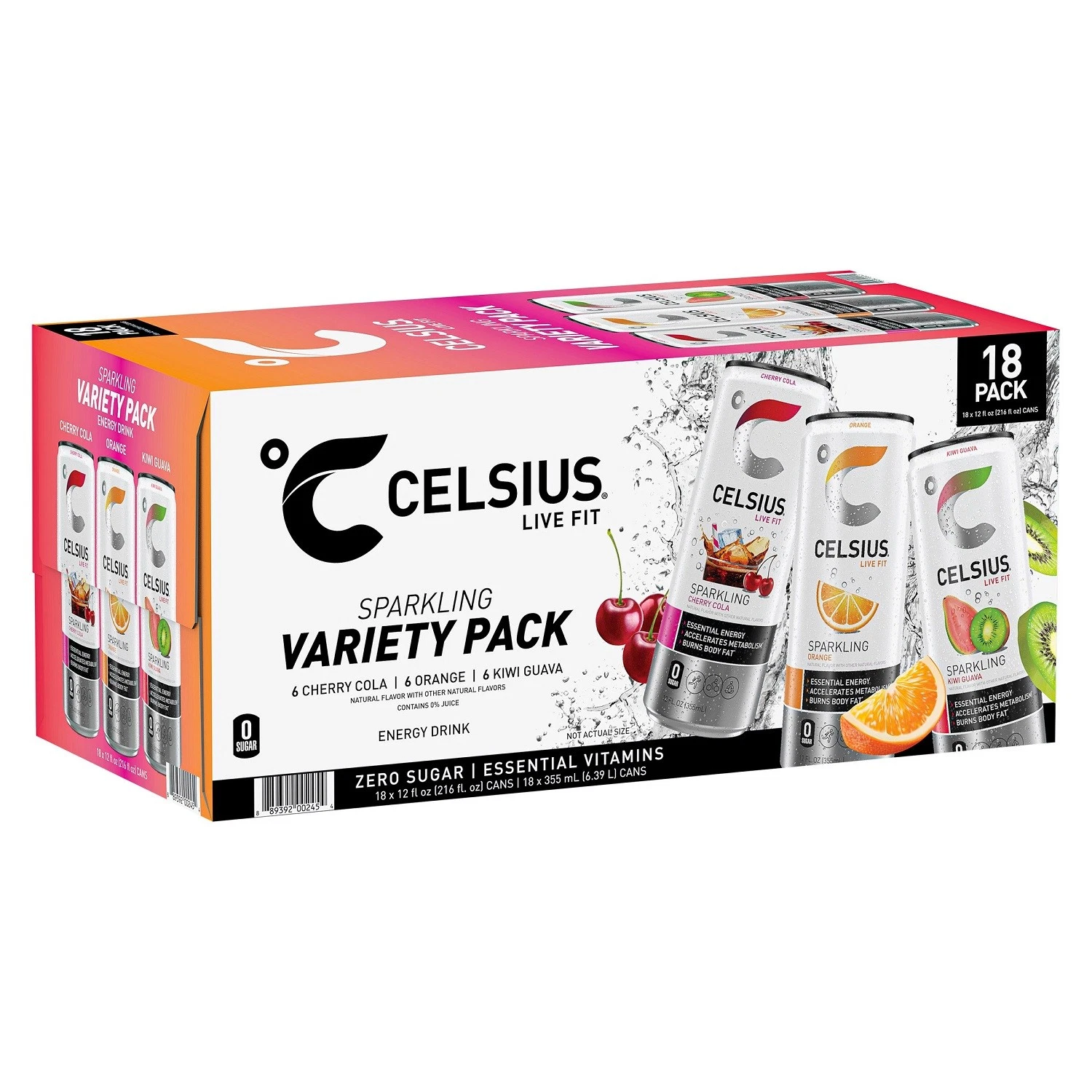 Celcius Bebida Energetica Sabores Variados 18 Pack / 355ml