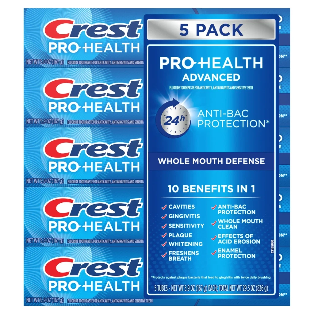 Crest Pro Health Advanced Pasta Dental /  164 Ml (5.8 Oz) / 5Pack