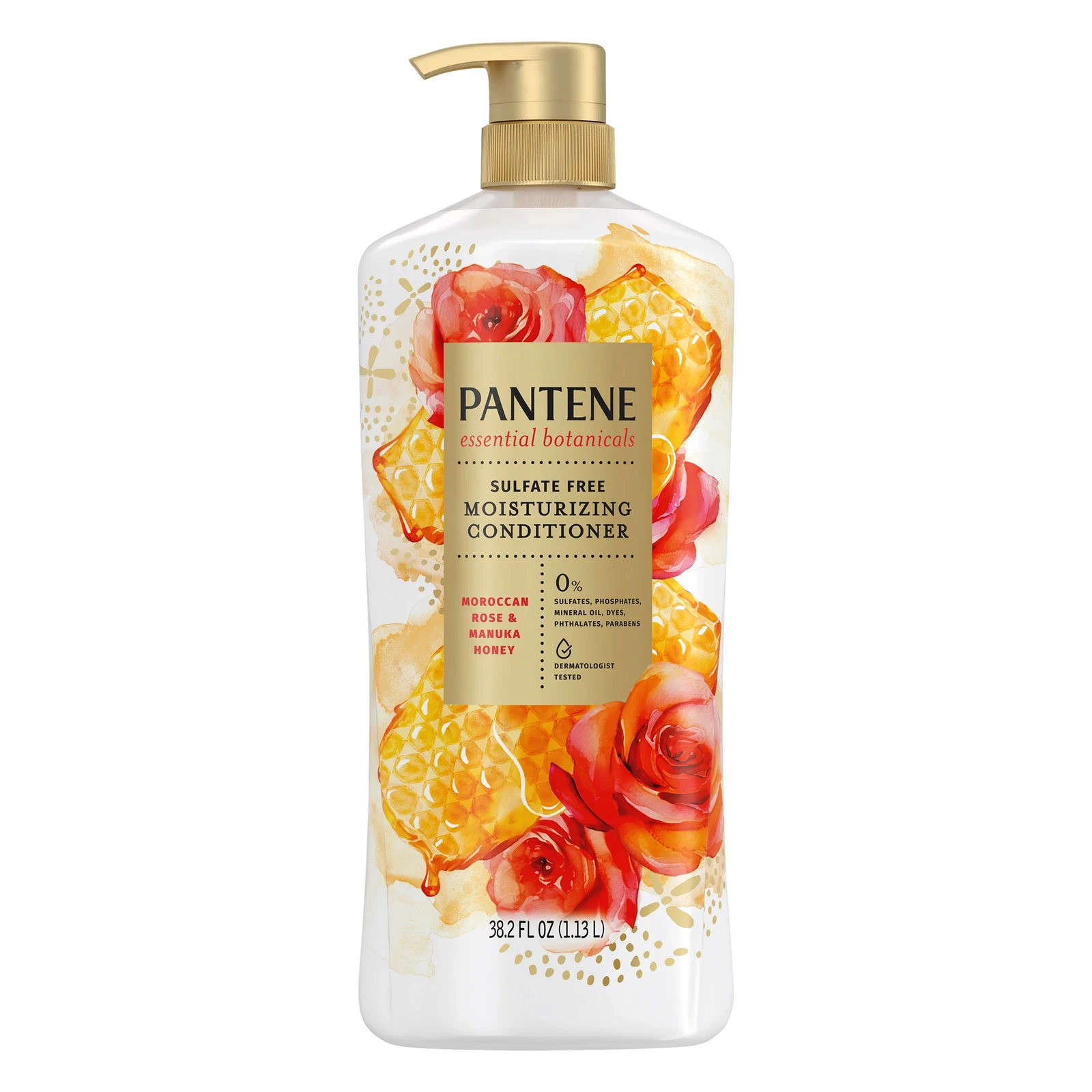 Pantene Acondicionador Essential Botanicals Rosa Marroquí y Miel de Manuka / 38,2oz