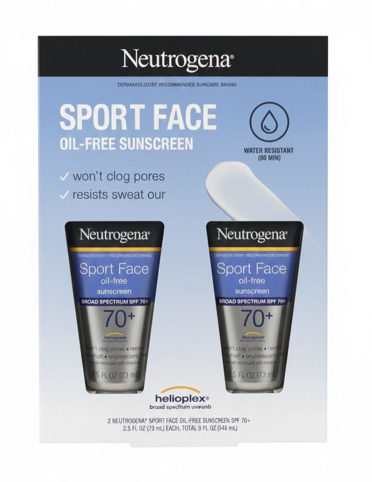 Neutrogena Sport Face, Loción Protectora Solar Facial Sin Aceite / 73 Ml