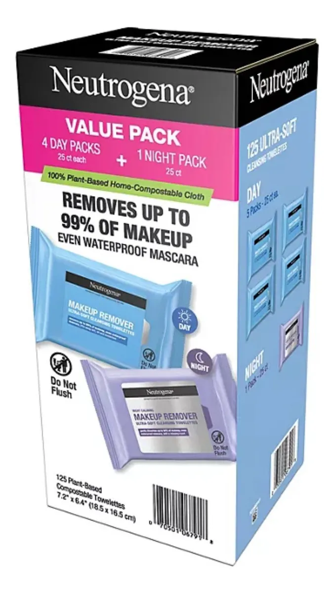 Neutrogena Toallitas Removedoras De Maquillaje / 125 Unds