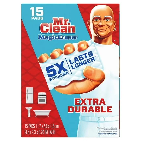 Mr. Clean,  Borrador Mágico Extra Duradero / 15 Unidades