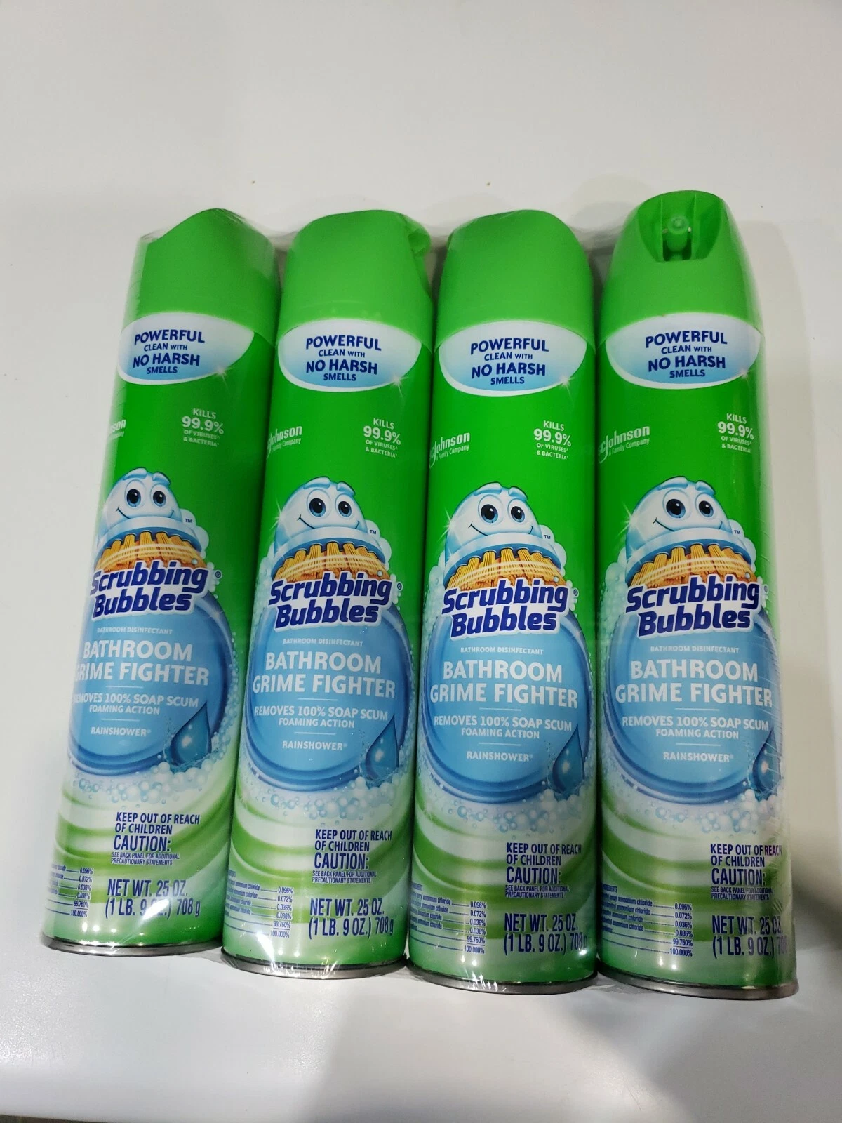 Scrubbing Bubbles Limpiador Espumoso Para Baño / 4 Pack