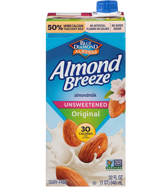 Almond Breeze Leche De Almendras Sin Azucar  / 946ml