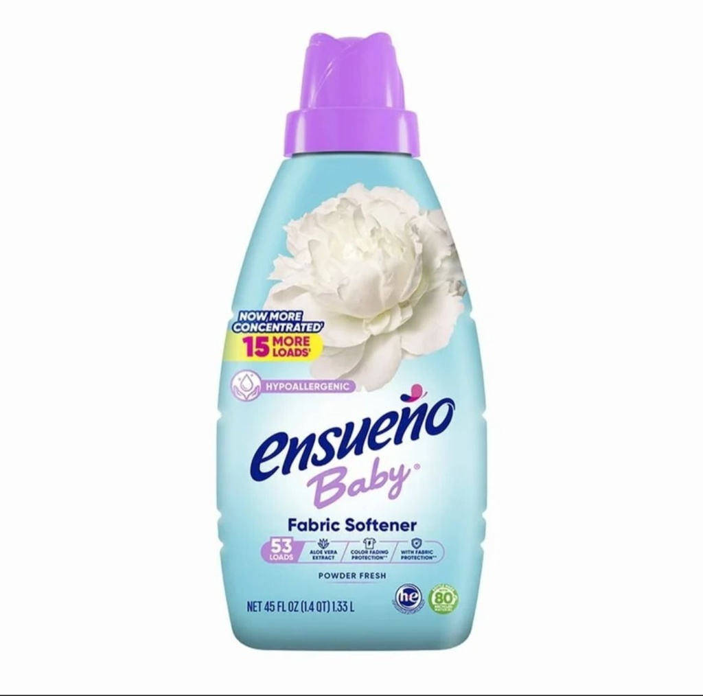 Ensueño Baby  Suavizante De Ropa Powder Fresh 53 Lavadas / 1.33 Lt