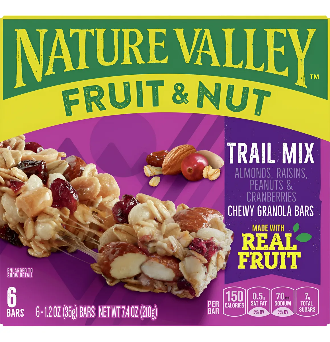Nature Valley Barras De Granola De Frutas Y Nueces / 6 Barras / 35Gr.
