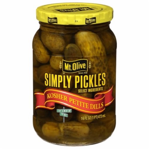 Mt. Olive Simply Pickles Pepinillos encurtidos pequeños kosher / 473Gr.