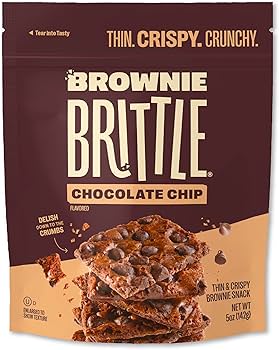 Brownie Brittle Con Chispas De Chocolate, Fino Y Crujiente / 142Gr.