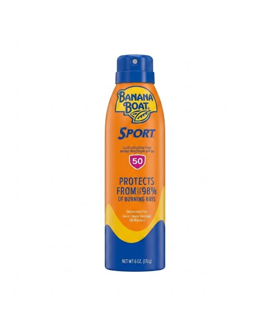 Banana Boat Sport Ultra SPF 50 - Protector Solar En Espray Resistente Al Agua Libre De Oxibenzona / 170Gr.