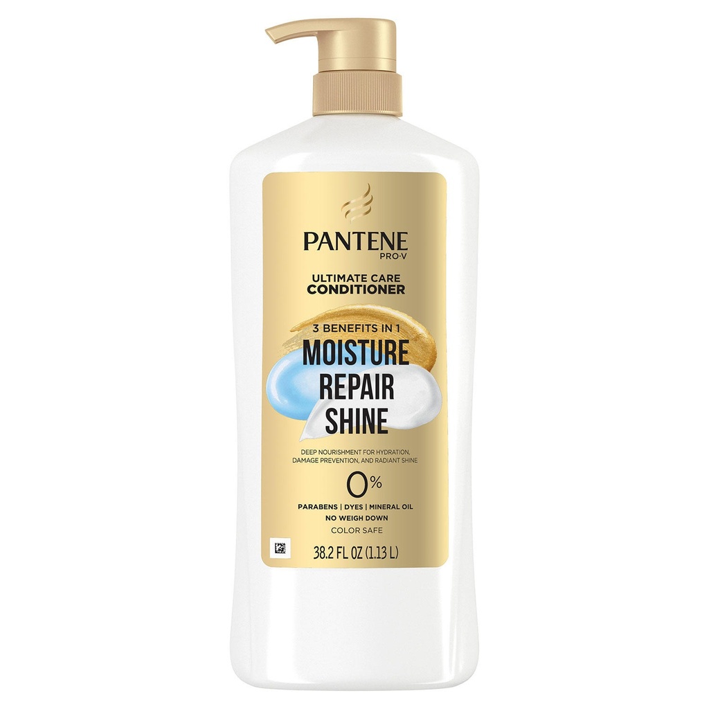 Pantene Pro-V Ultimate Care - Acondicionador De Brillo Para Cabello Dañado/Puntas Abiertas / 1.13 LT