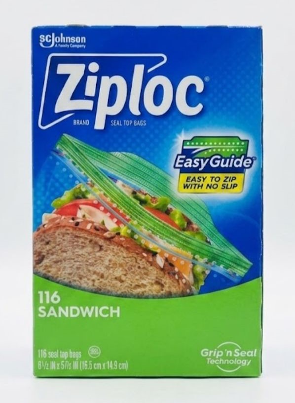Ziploc Bolsas De Almacenamiento, 16.5cm X 14.9cm / 116 Unidades