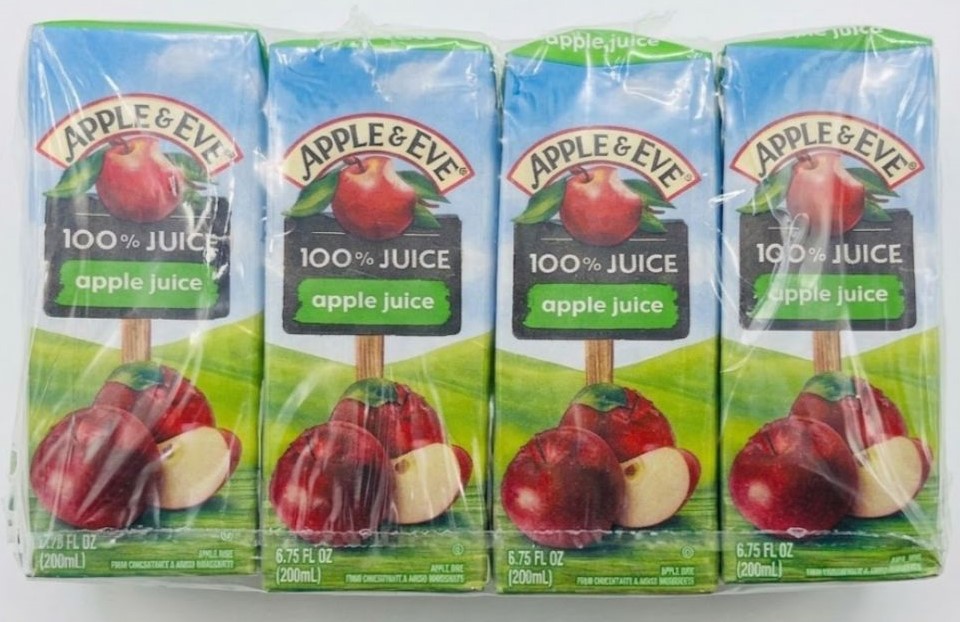 Apple &amp; Eve Jugos De Cartón  Sin Azúcar Sabor Manzana / 12 Pack / 200ML