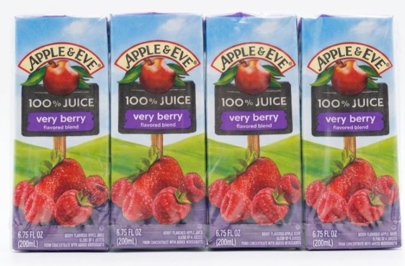 Apple &amp; Eve Jugos De Cartón  Sin Azúcar Sabor Frutos Rojos / 200ML