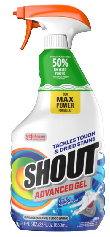 Sc Johnson Shout - Spray Quitamanchas De Triple Acción Gel / 650Ml