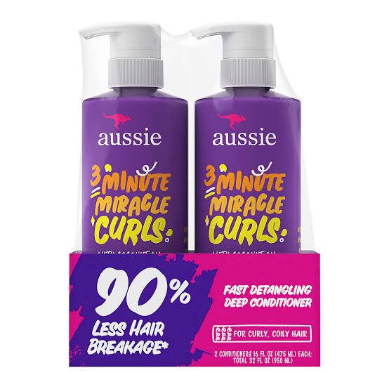 Aussie Acondicionador Desenredante Profundo 3 Minute Miracle Curls / 2 Pack / 950Ml