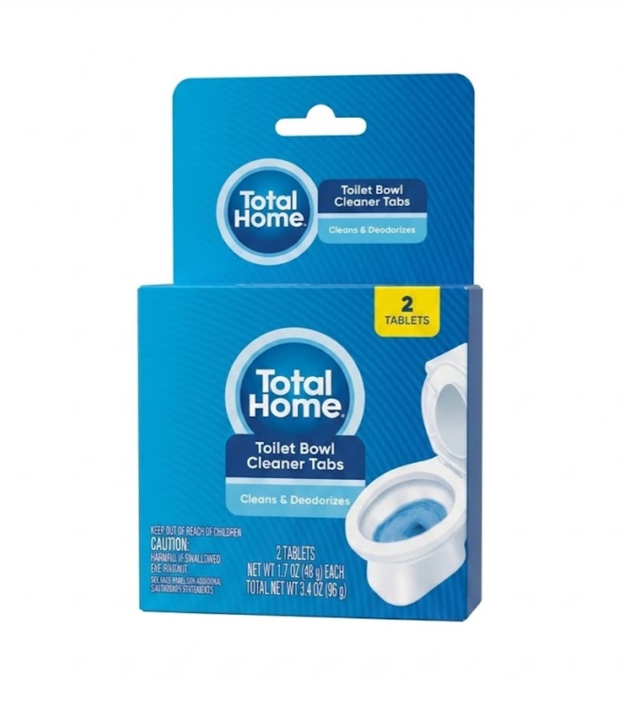 Total Home Pastillas Limpiadoras Para Inodoros / 2 Tablets / 42Gr.