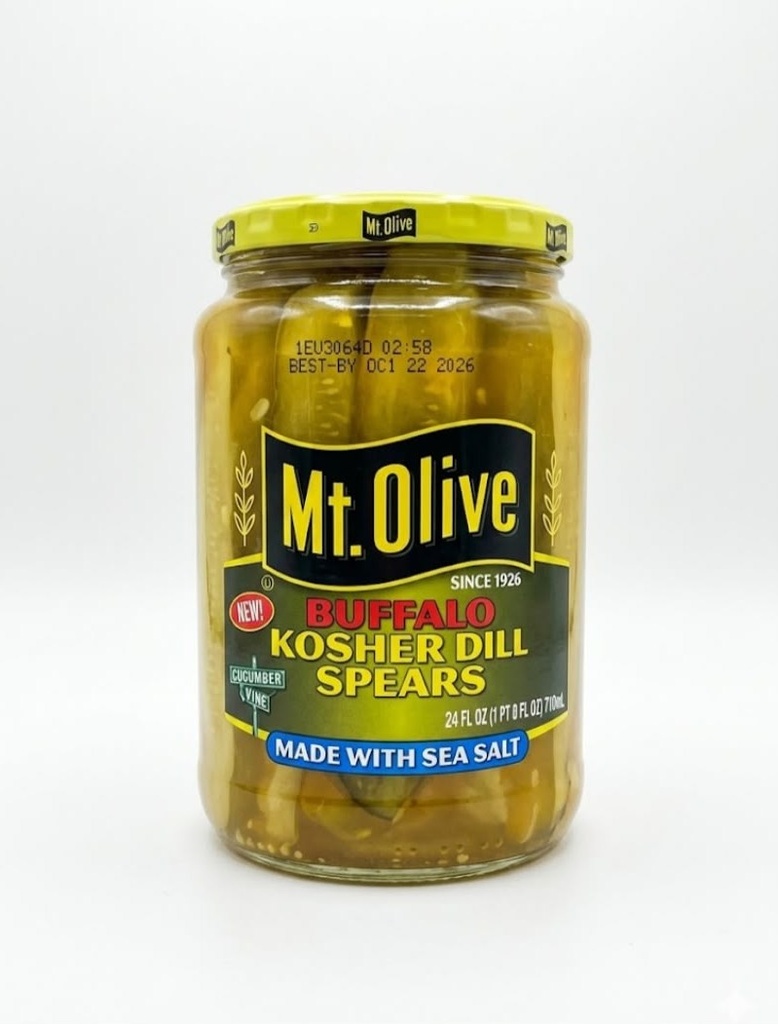 Mt. Olive Pepinos Encurtidos Kosher Buffalo / 710ml