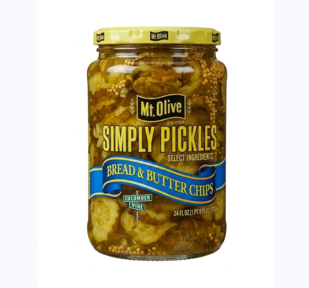 Mt. Olive Pepinos Encurtidos Chips De Pan Y Mantequilla / 710ml