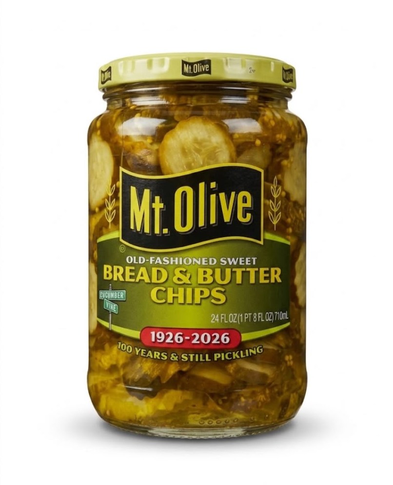 Mt. Olive Pepinos Encurtidos Chips De Pan Y Mantequilla / 710ml