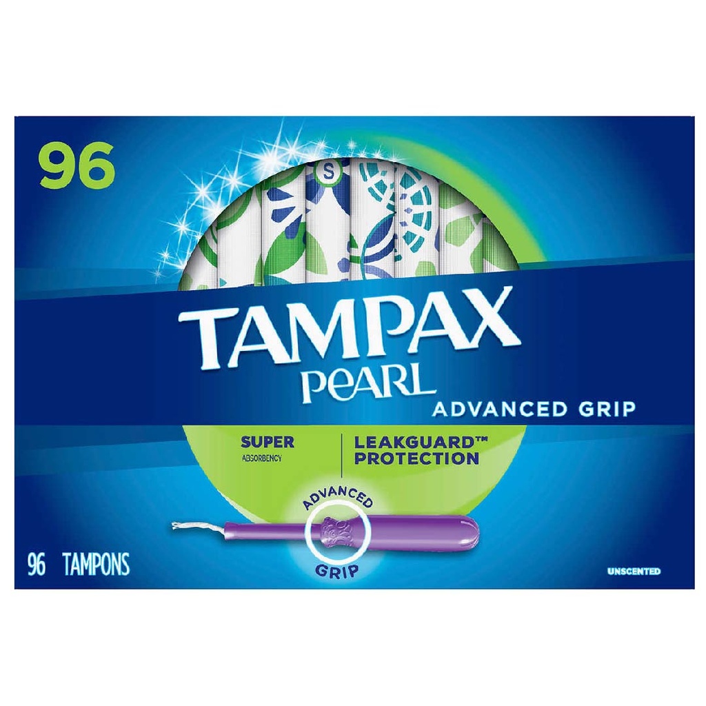 Tampones Tampax Pearl Super, Sin Perfume / 96 Pack