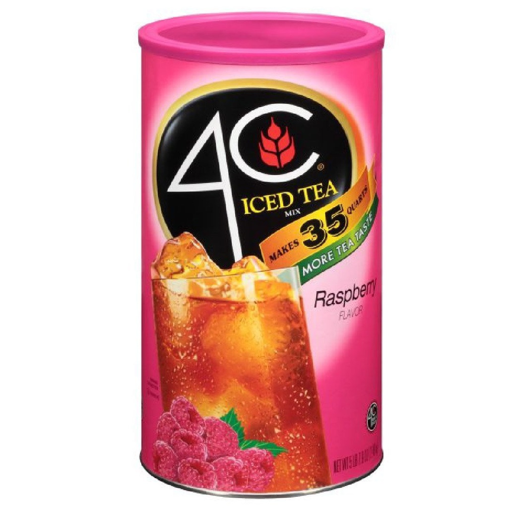 4C Mezcla De Té Frío Sabor a Frambuesa / 2.34 Kg