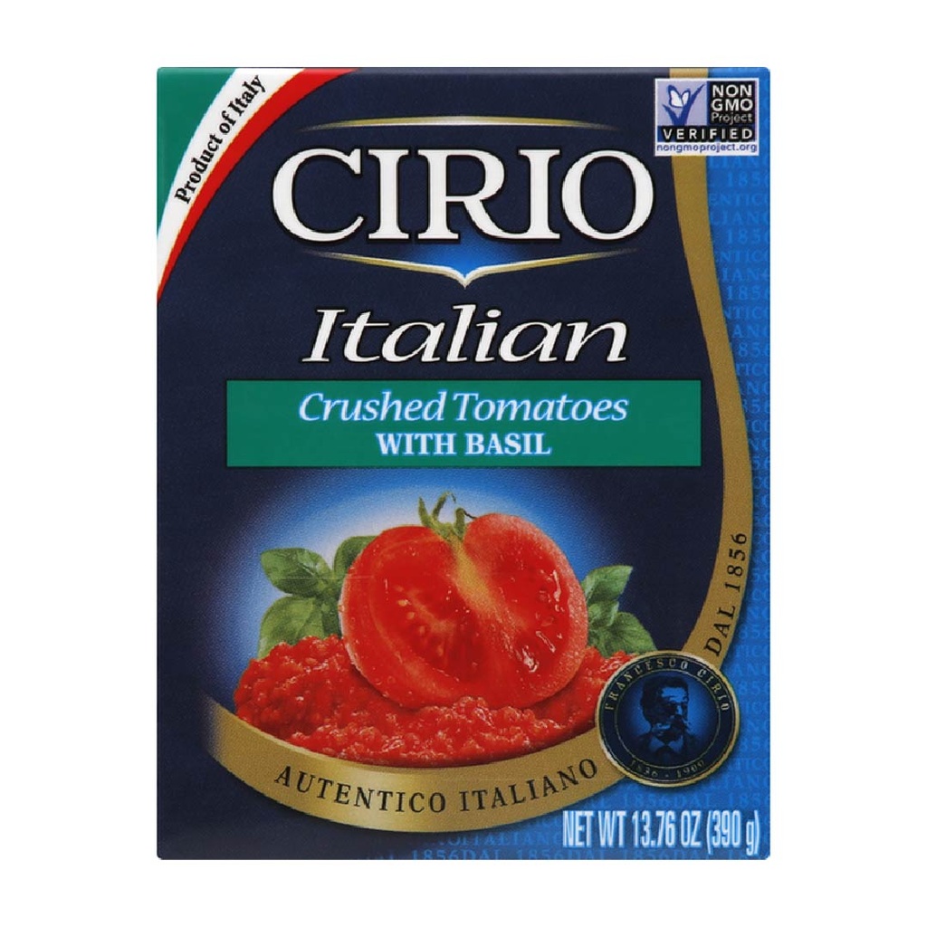 Tomates Italianos Triturados Con Albahaca, Cirio / 390g