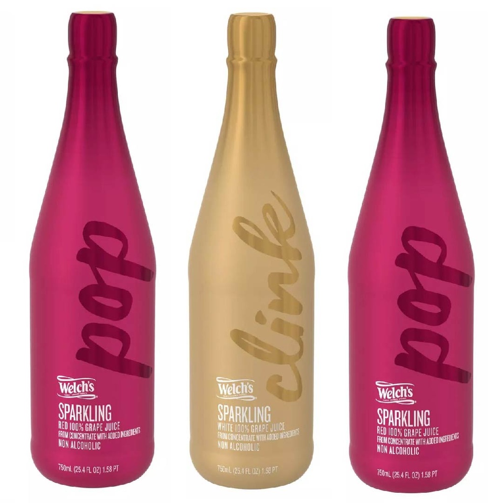 Jugo De Uva Espumante Sin Alcohol Red &amp; White, Welch´s / 3 Pack / 750ml