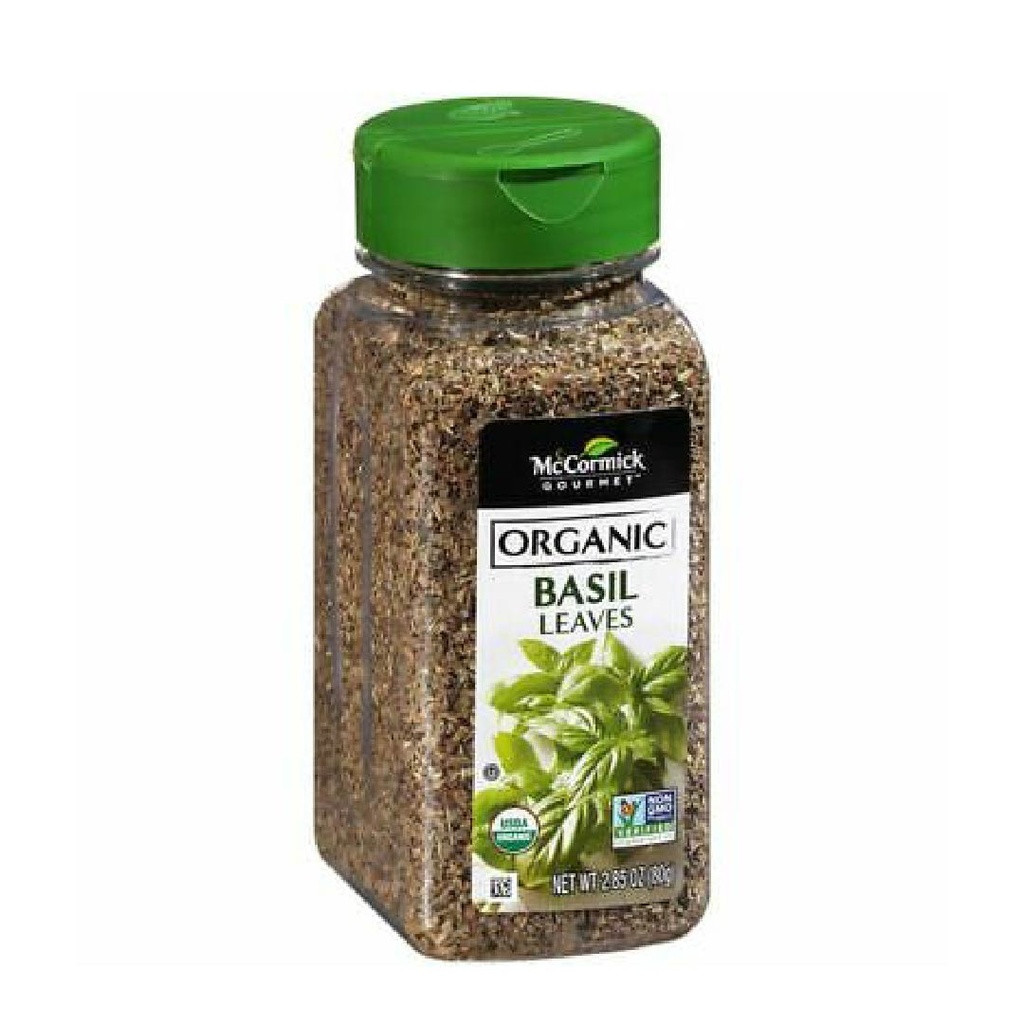 Condimento Orgánico Hojas De Albahaca McCormick, 80g