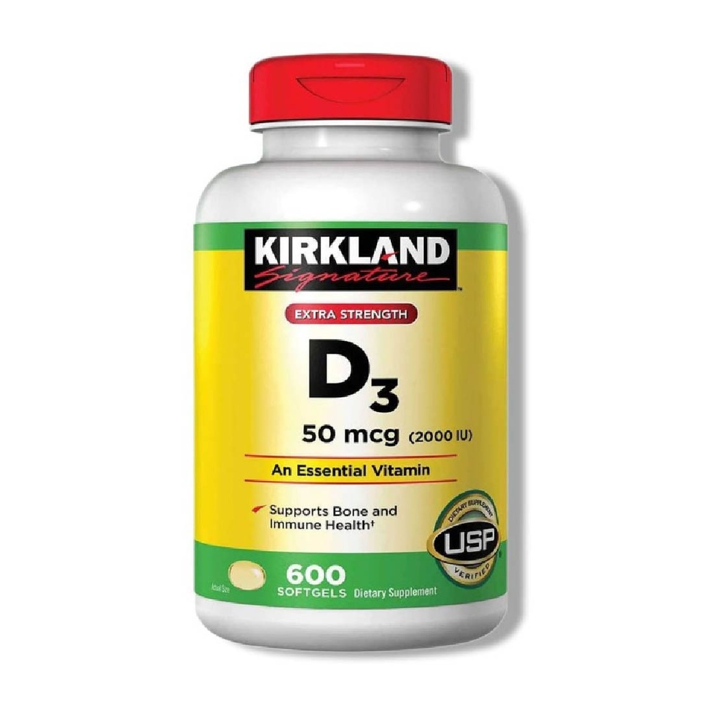 Vitamina D3 50 Mcg / 600 Cápsulas
