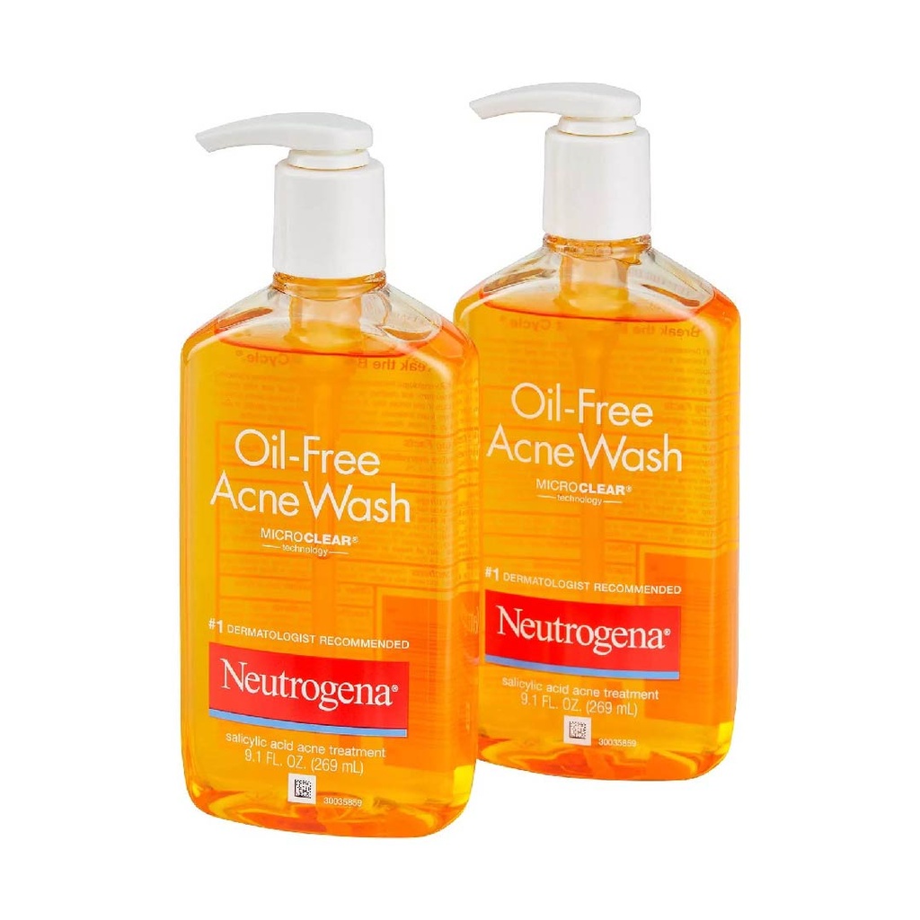 Limpiador Facial Para El Acné Con Acido Salicílico, Neutrogena 269ml / 2 Pack