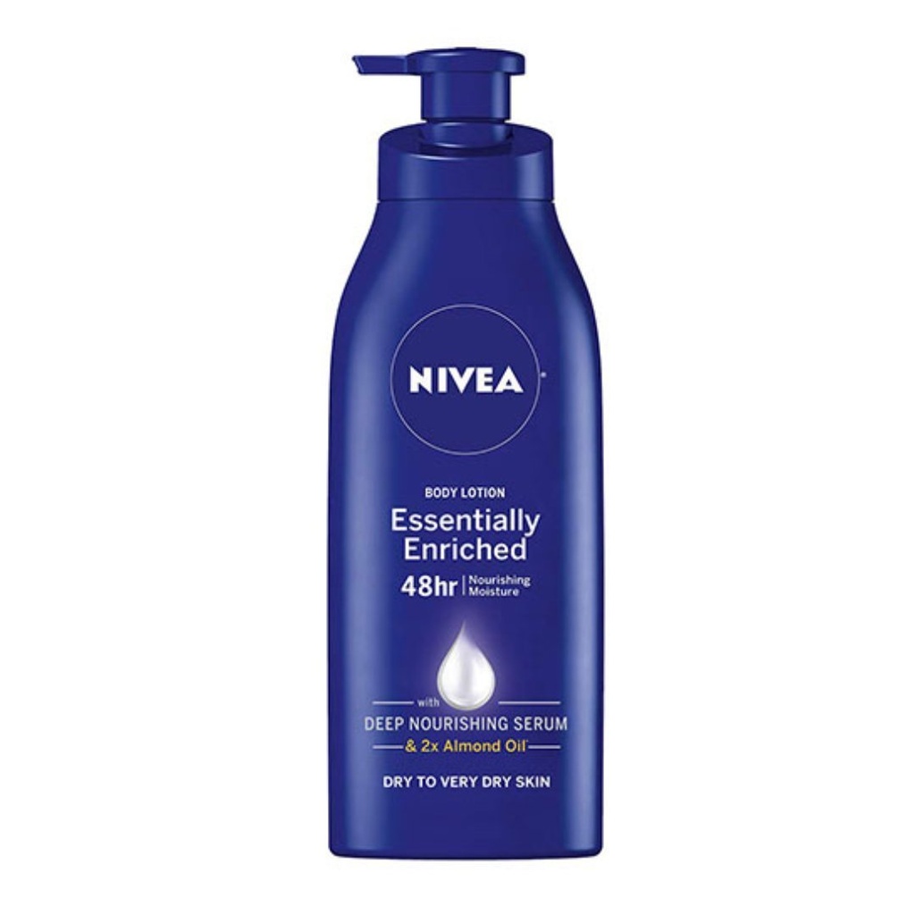 Crema Hidratante Nivea Essentially Enriched Con Aceite De Almendras 48H / 625mL
