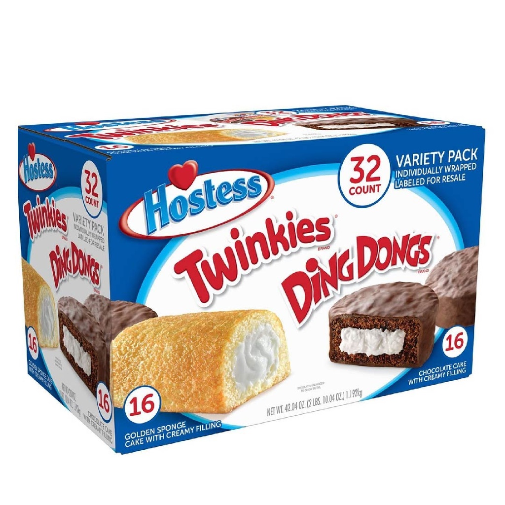 Twinkies &amp; Ding Dong, Hostess 1.19 Kg / 32 Pack