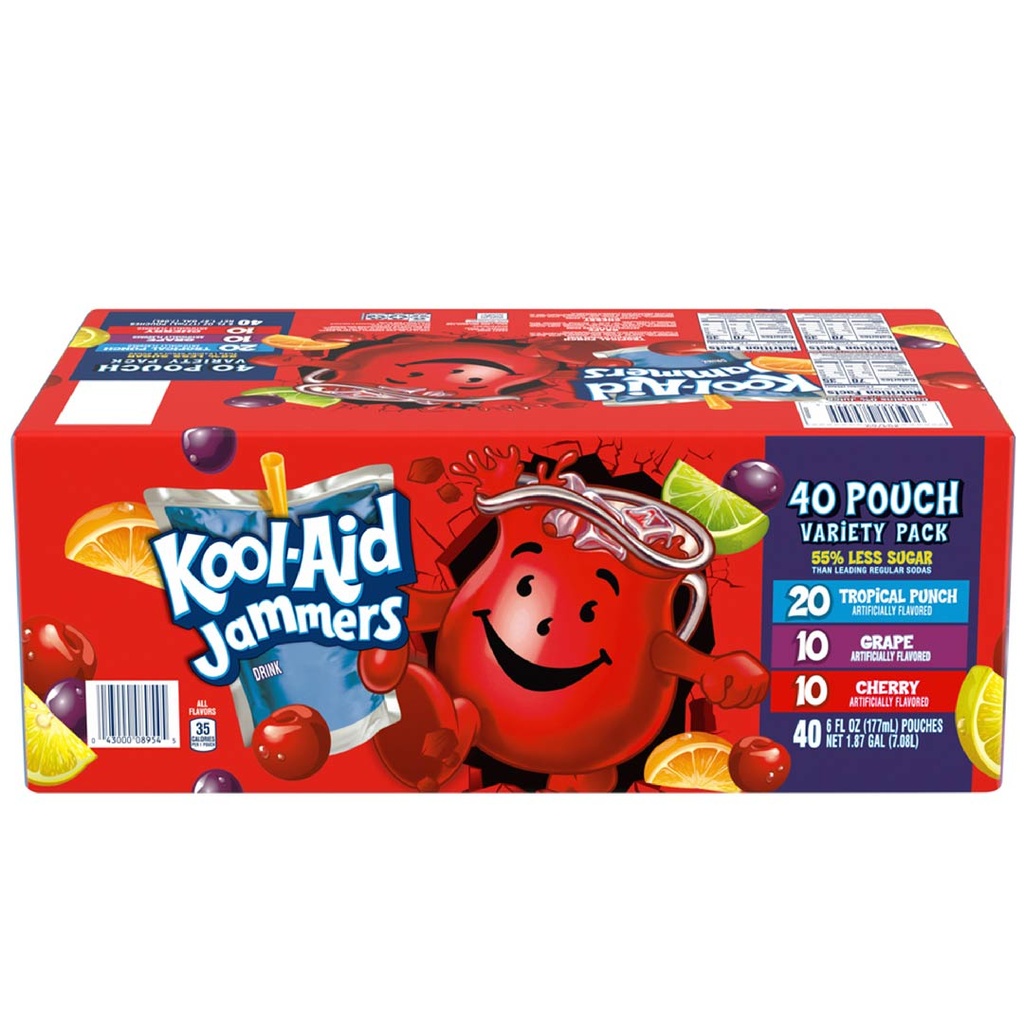 Kool-Aid Jammers Variado, 177 mL / 40 Pack