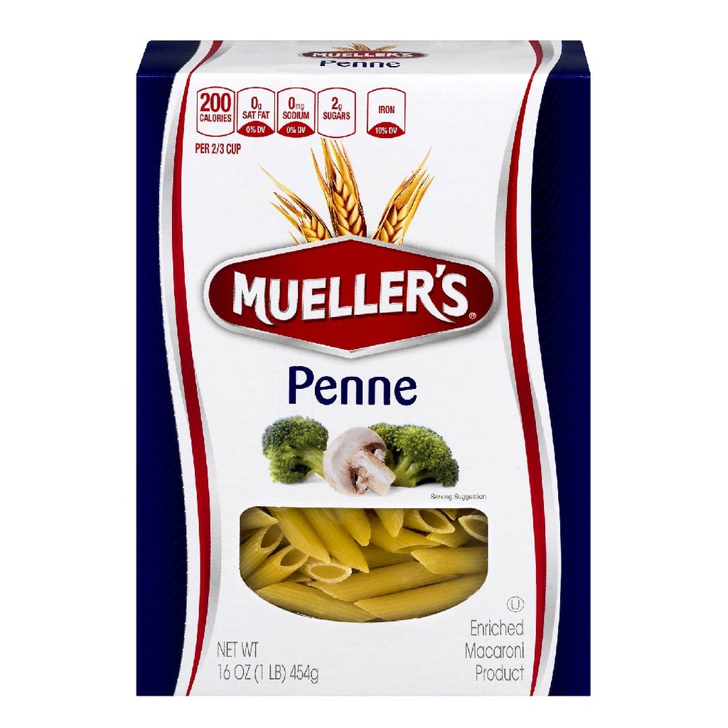 Pasta Penne, Mueller´s / 454g