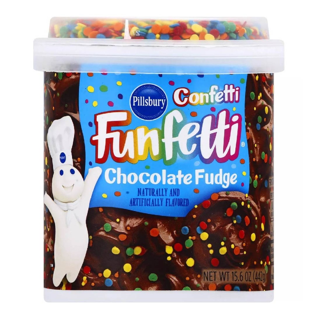 Glaseado &amp; Funfetti Chocolate, Pillsbury / 442g