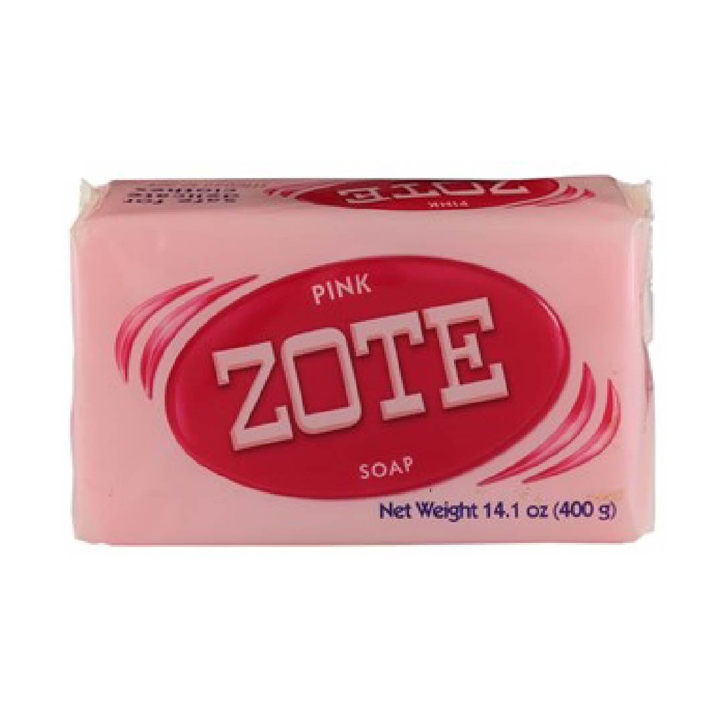 Jabón En Barra Zote Pink / 400Gr.