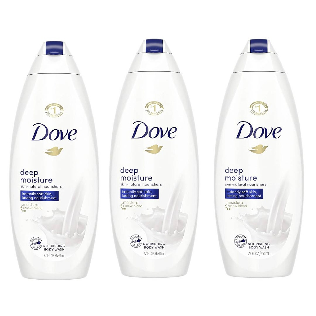 Gel De Ducha Dove Hidratación Profunda, 3 Pack / 709 mL
